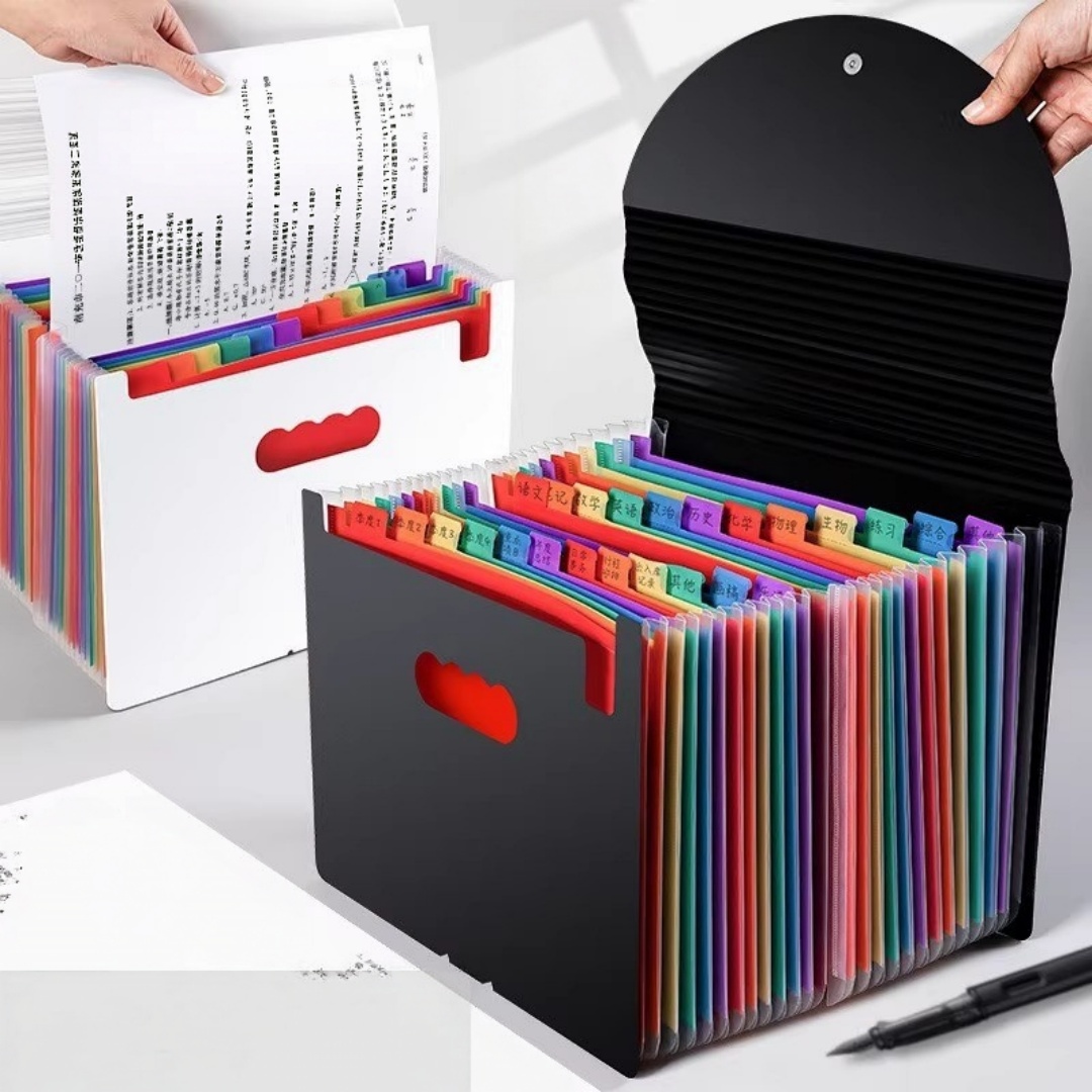 File Folder Hanging - 37/25/13 Pockets Plastic Three Sided Sealed