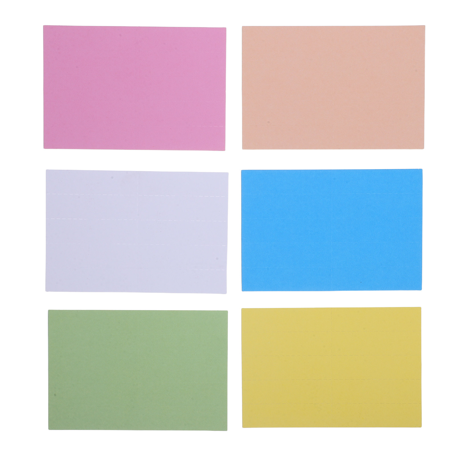 File Folder Hanging - 6Sheets Colored Hanging File Folder Labels