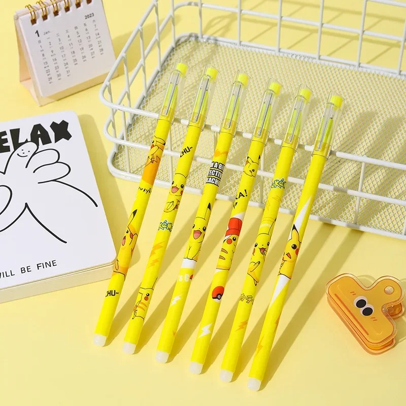 12Pcs Pokemon Pikachu Erasable - Office Supply Office Stationery Items ulasan dan harga