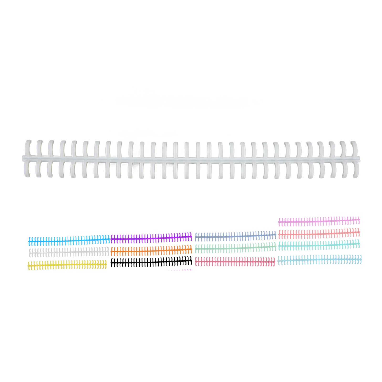 10PCS 30 Hole Loose Leaf Bindi - Binding Comb Plastic ulasan dan harga