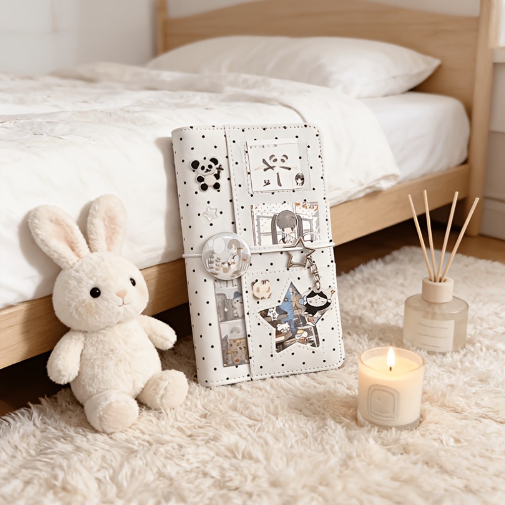 A6 Polka Dot Cloth Binder Note - Graph Paper Pad ulasan dan harga