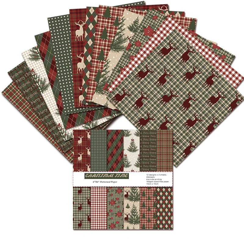 1Set Vintage Merry Christmas S - Graph Paper Pad ulasan dan harga