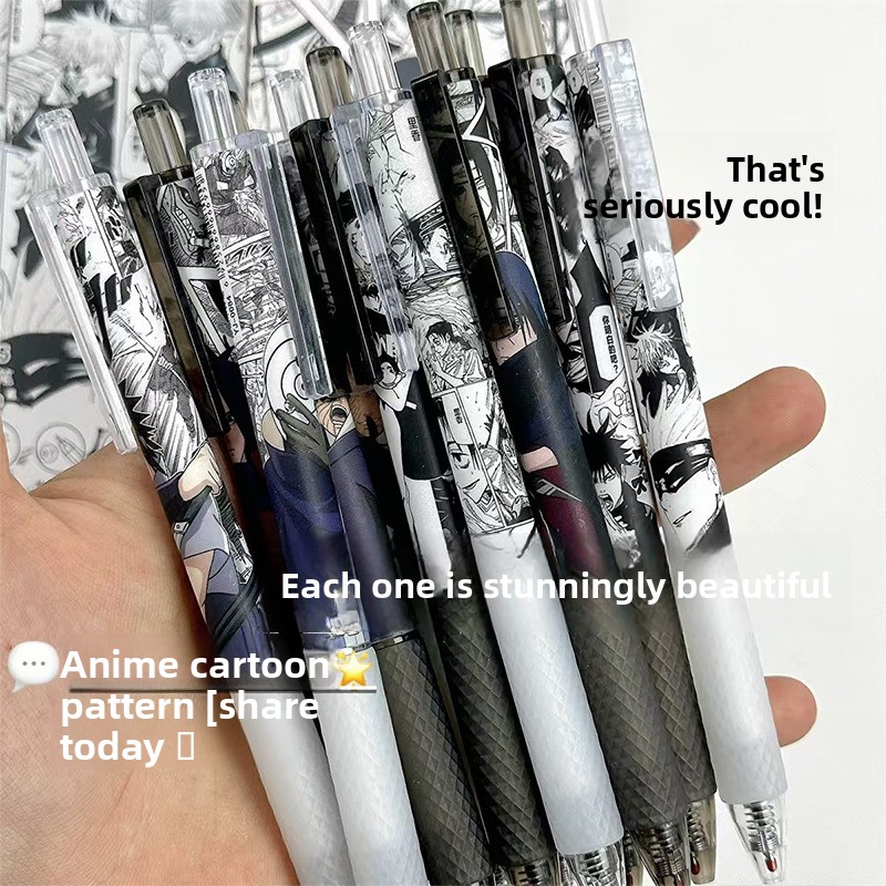 Anime Naruto Gel Pen Cute Cart - Gel Ink Pen Set ulasan dan harga