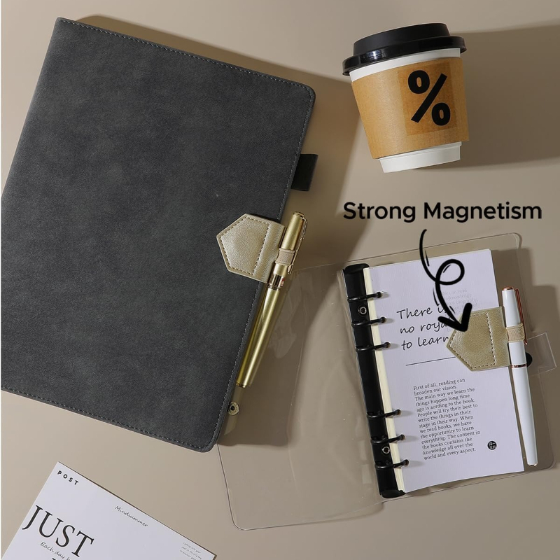 1pc Magnetic PU Leather Bookma - Bookmark Magnetic Clip ulasan dan harga