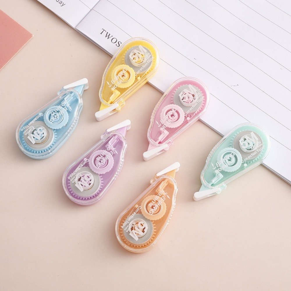 6Pcs/set Bagged Macaron Correc - Correction Tape Roller ulasan dan harga