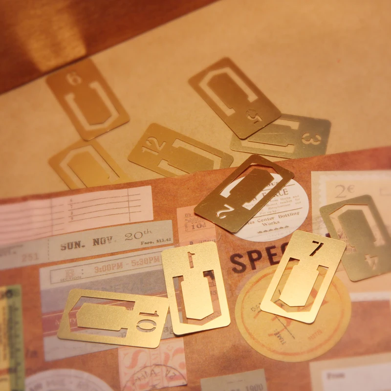 12 Pcs/lot Vintage Copper Book - Stationery Office And School Supply Stores ulasan dan harga