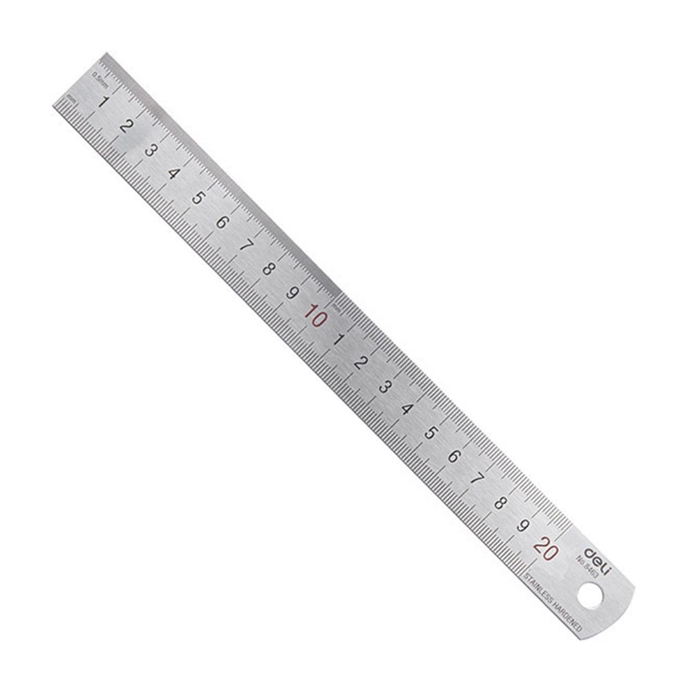 Deli 20cm Stainless Steel Meta - Stationery Office And School Supply Stores ulasan dan harga
