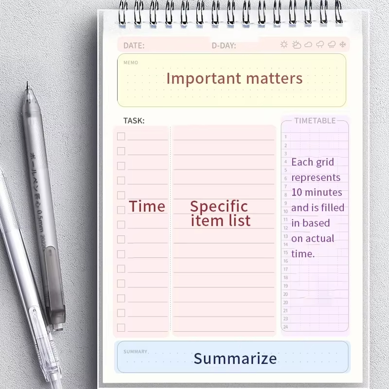 1pc Planner Agenda Spiral A5 N - Office Stationery Supply List ulasan dan harga