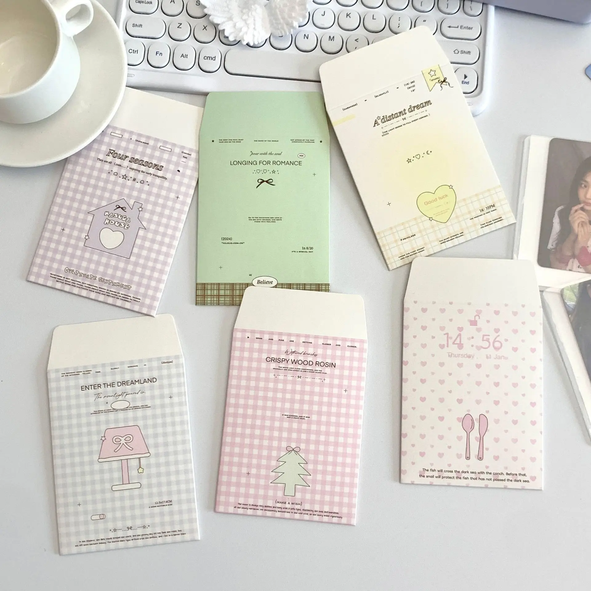 6pcs Card Sleeve Envelope Bag  - Letter Envelope Kraft ulasan dan harga