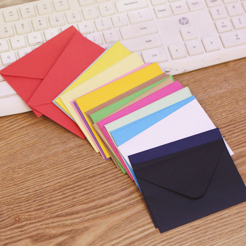 (10 Pieces/Lot) 10*7CM Color M - Letter Envelope Kraft ulasan dan harga