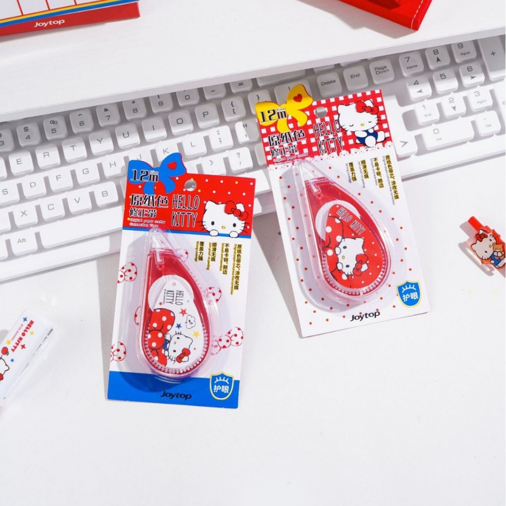Genuine Hello Kitty Correction - Correction Tape Roller ulasan dan harga