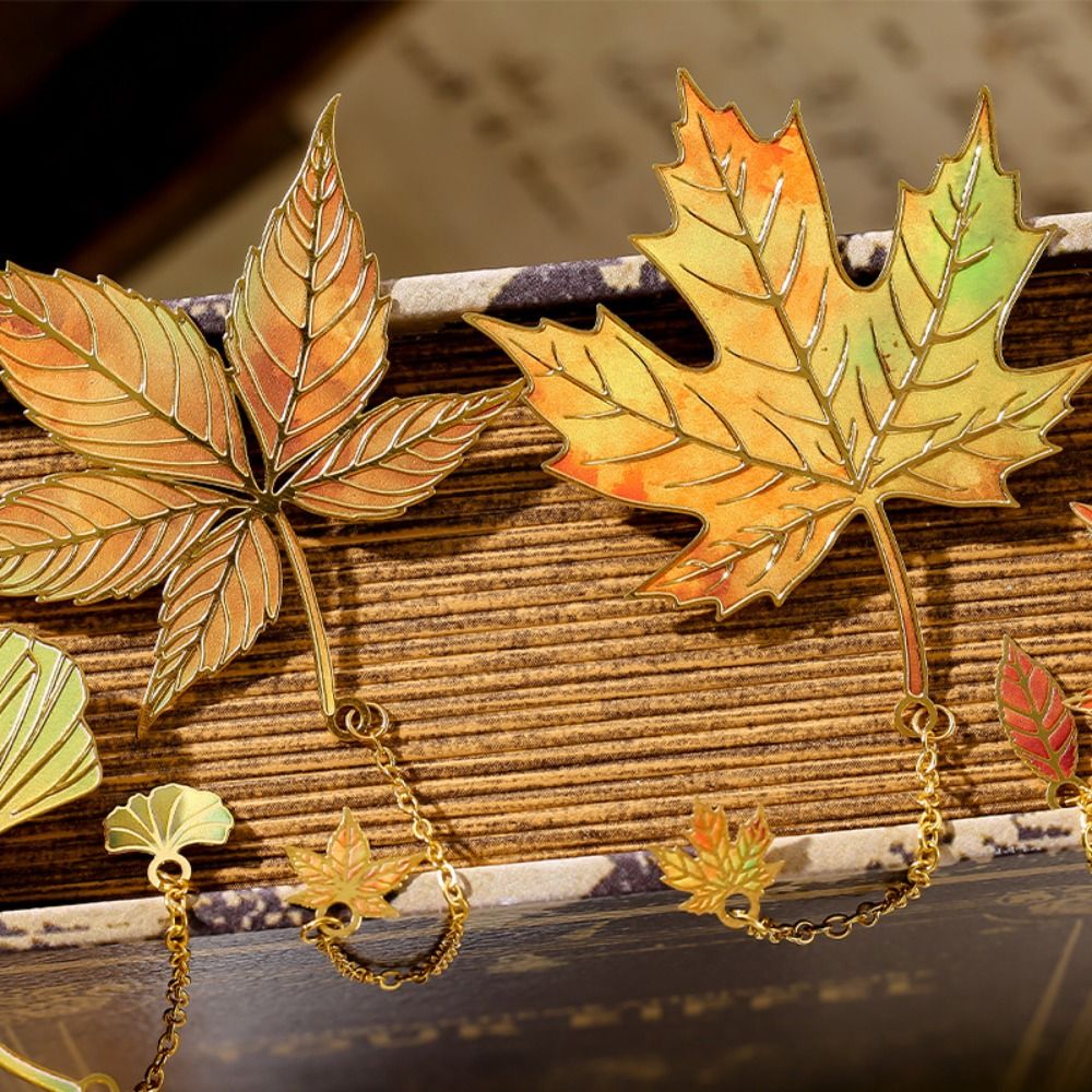 Metal Leaves Bronzing Bookmark - Stationery And Office Supply Chain ulasan dan harga