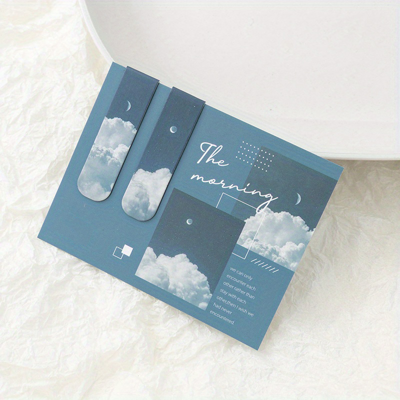 2pcs Landscape Themed Magnetic - Bookmark Magnetic Clip ulasan dan harga