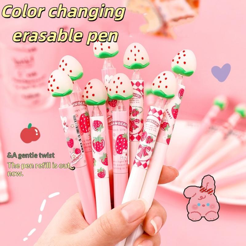 Strawberry Design Erasable Gel - Gel Ink Pen Set ulasan dan harga
