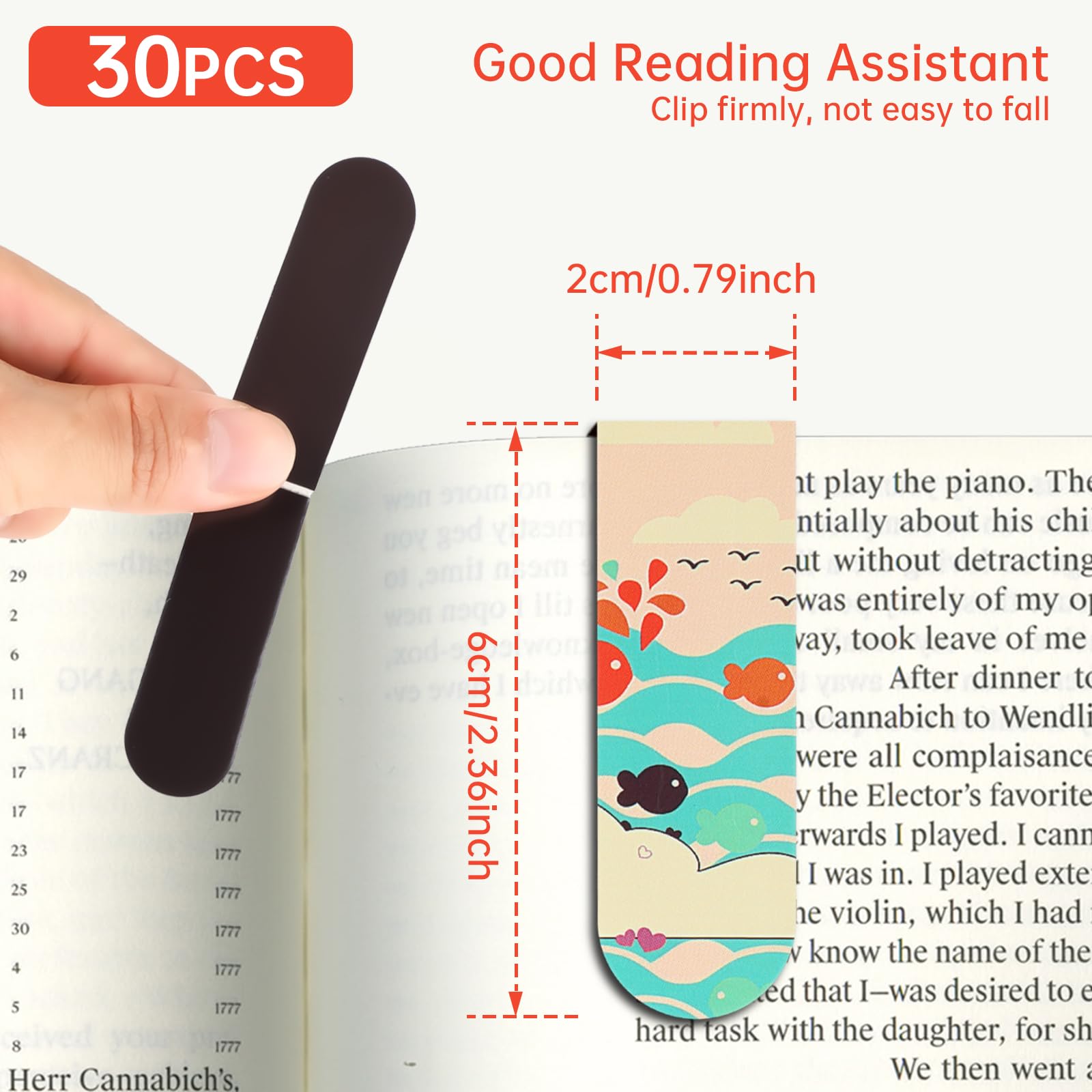 18pcs/30pcs Magnetic Bookmarks - Bookmark Magnetic Clip ulasan dan harga