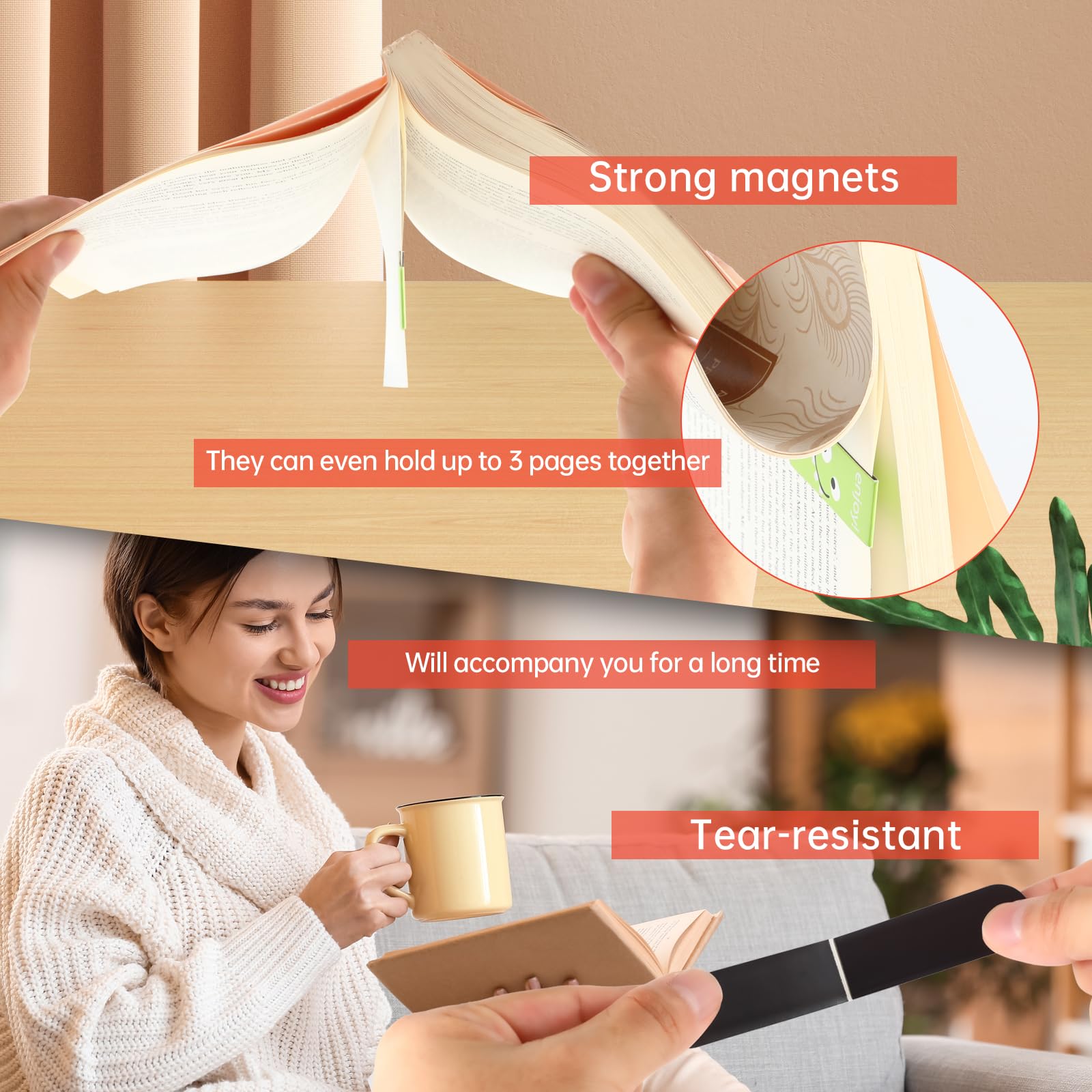 18pcs/30pcs Magnetic Bookmarks - Bookmark Magnetic Clip ulasan dan harga