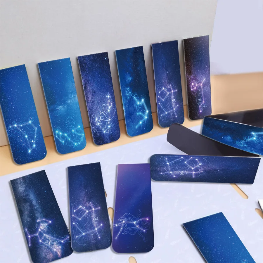 12 Pieces of Magnetic Bookmark - Bookmark Magnetic Clip ulasan dan harga