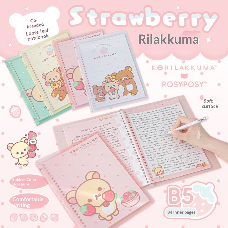 Rosyposy Korilakkuma Strawberr - Graph Paper Pad ulasan dan harga