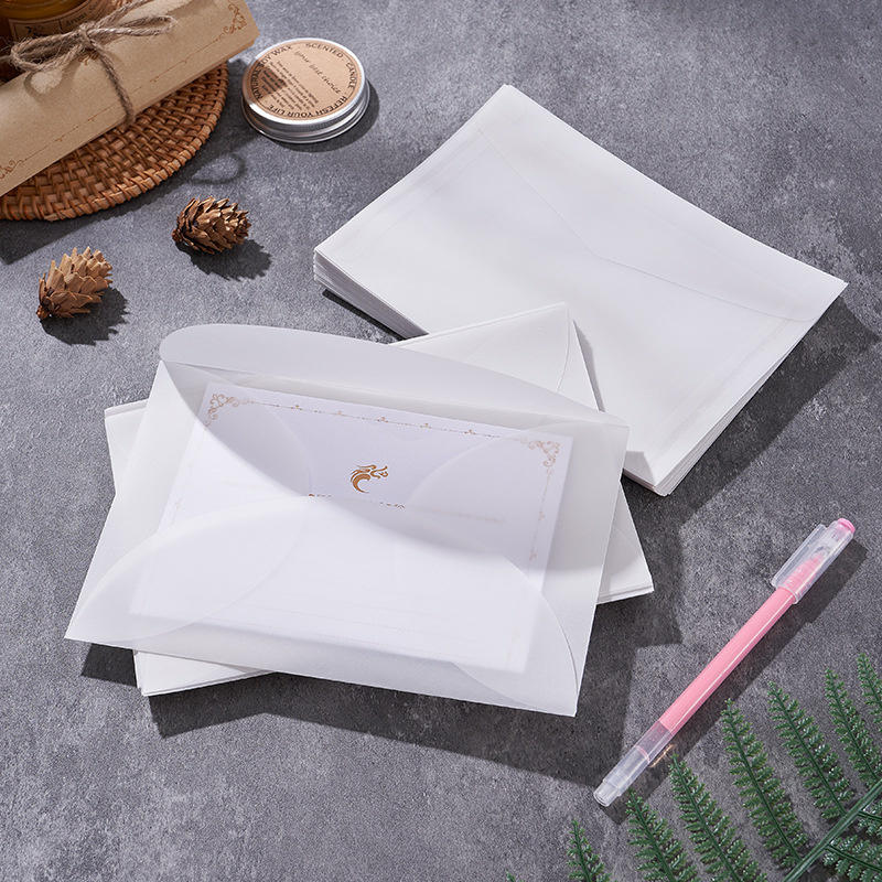 50pcs/lot Blank Translucent En - Letter Envelope Kraft ulasan dan harga