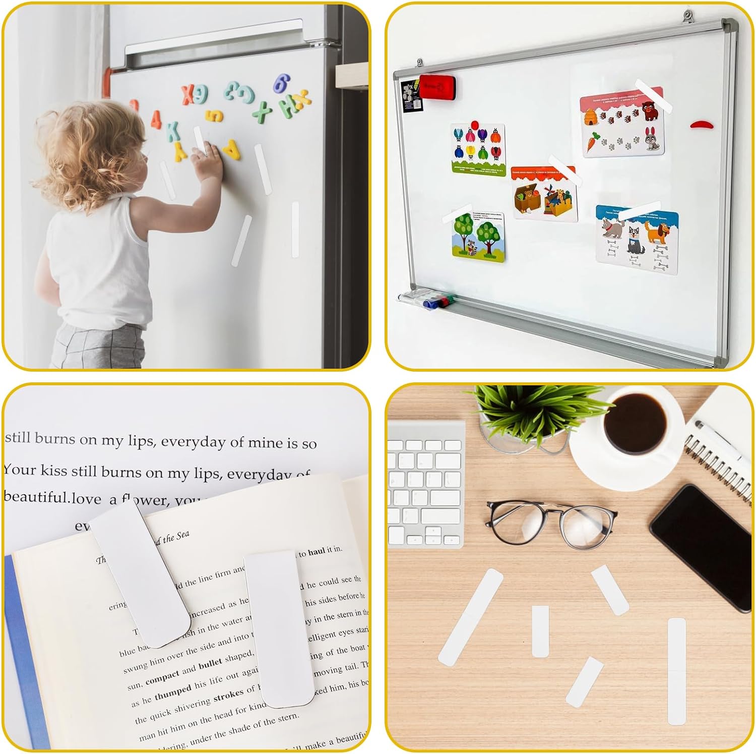 15PCS Blank Sublimation Magnet - Bookmark Magnetic Clip ulasan dan harga