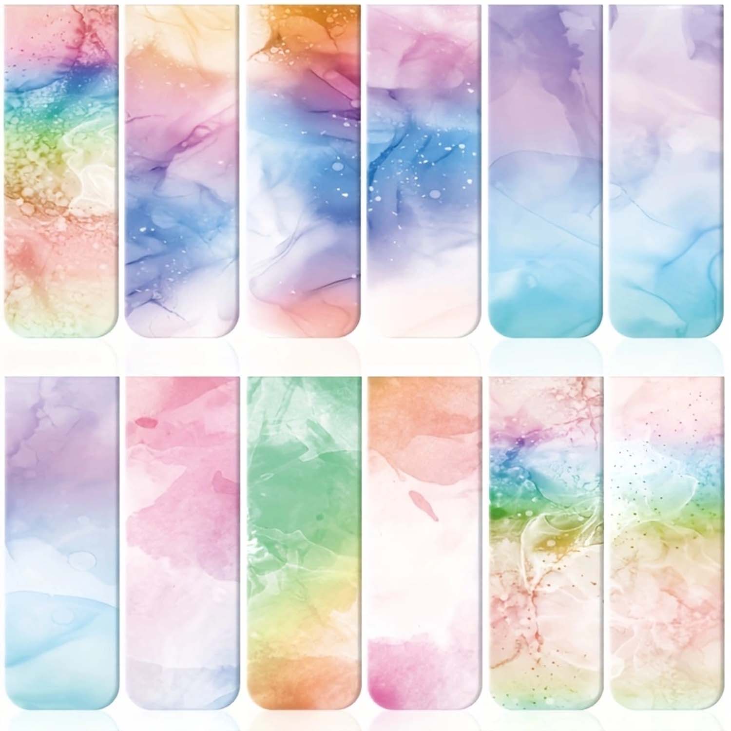12 pcs Artistic Ink Illustrati - Bookmark Magnetic Clip ulasan dan harga